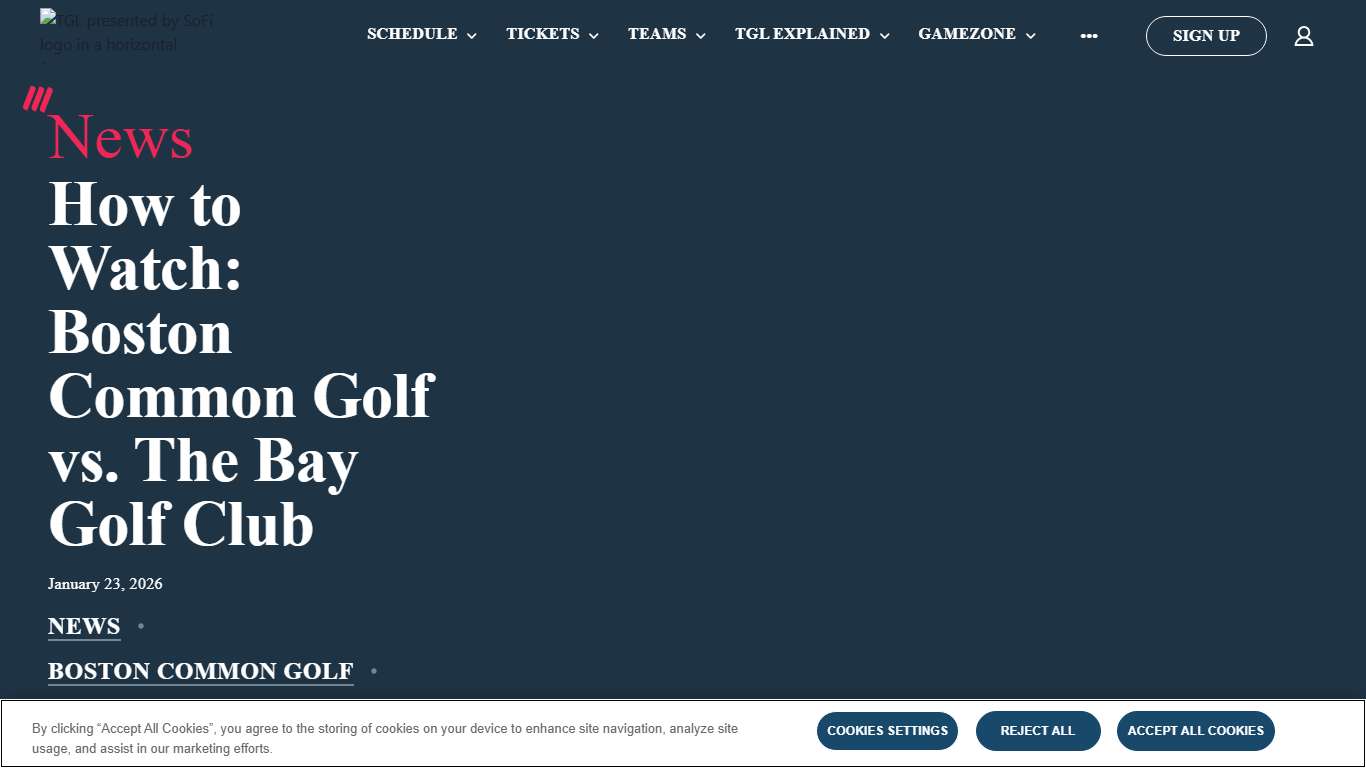 How to Watch: Boston Common Golf vs. The Bay Golf Club